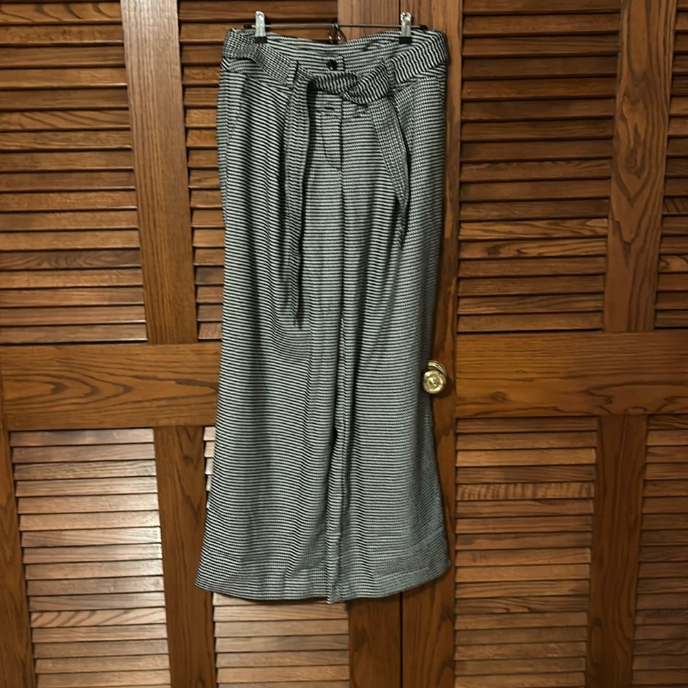 Houndstooth Black and White Wide Leg Women’s pants